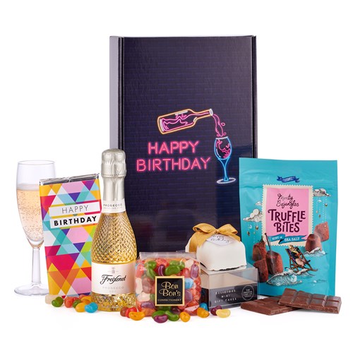 Happy Birthday Gift Box with Fizz - Trusted Seller